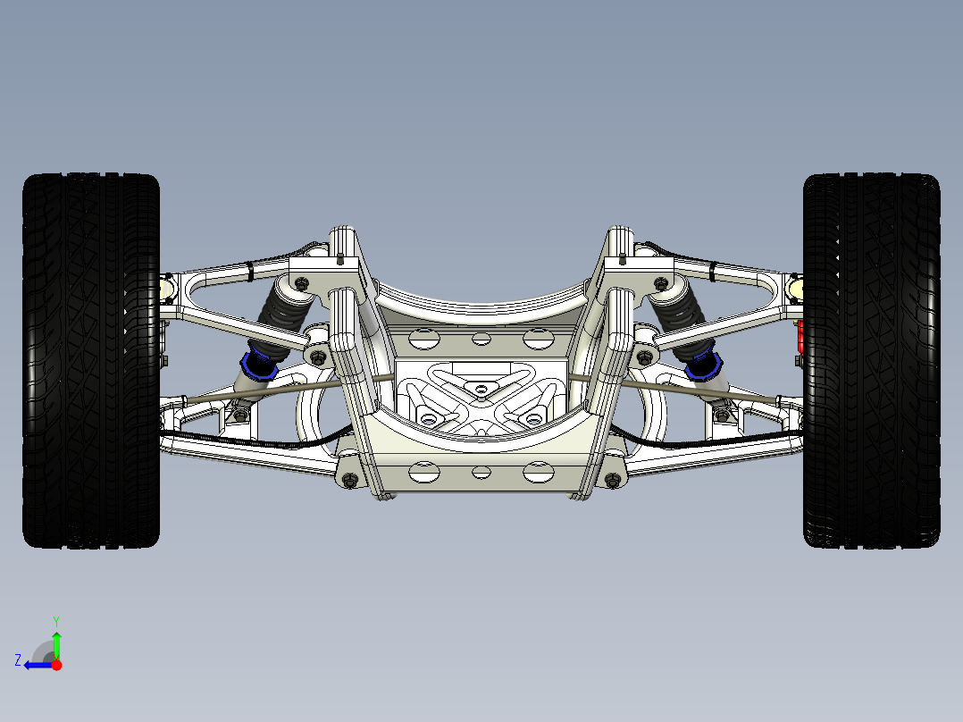 汽车悬挂系统右视图