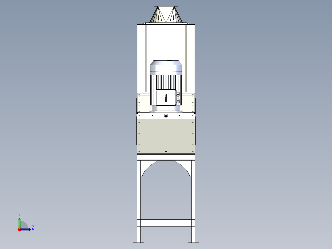 B3003338-玉米 小麦 麦片 去皮机左视图