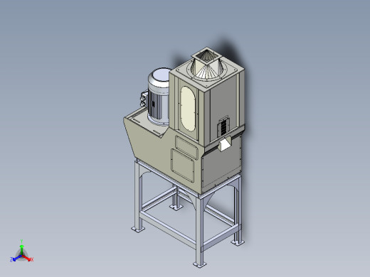 B3003338-玉米 小麦 麦片 去皮机正等轴测缩略图