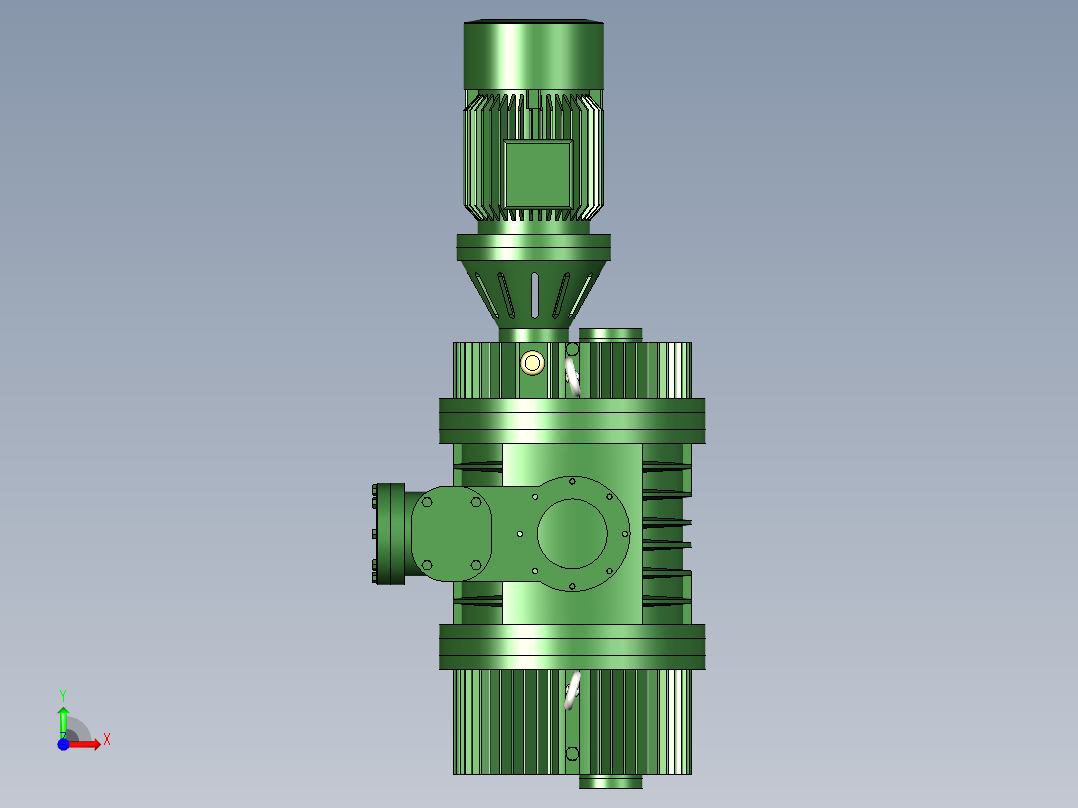 罗茨真空泵前视图