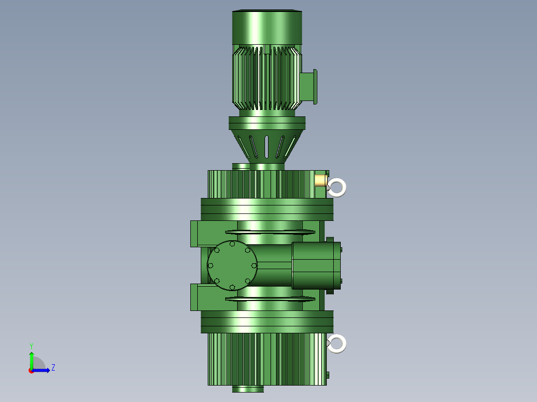 罗茨真空泵左视图