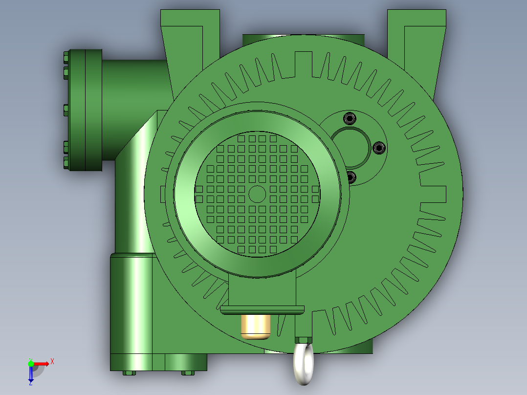 罗茨真空泵俯视图