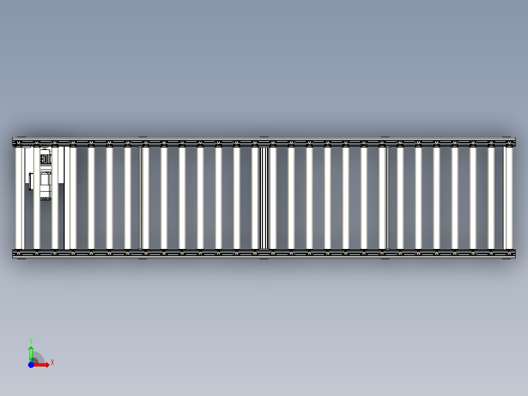 滚筒传输线前视图