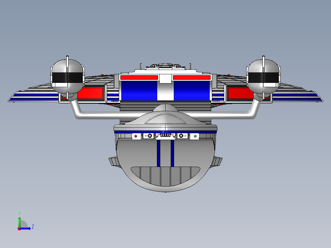 宇宙飞船(8)左视图