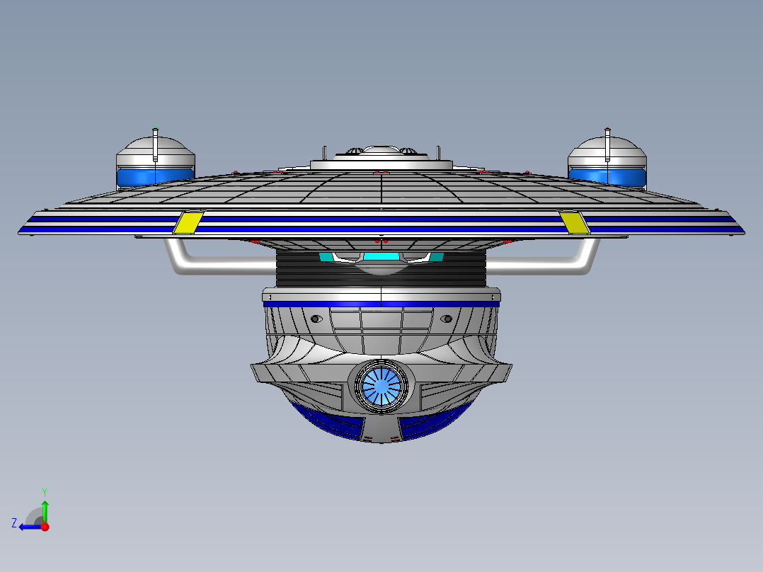 宇宙飞船(8)右视图