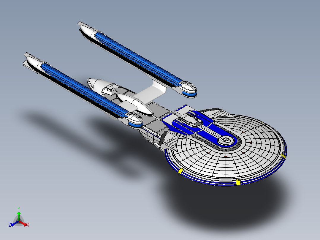 宇宙飞船(8)正等轴测图