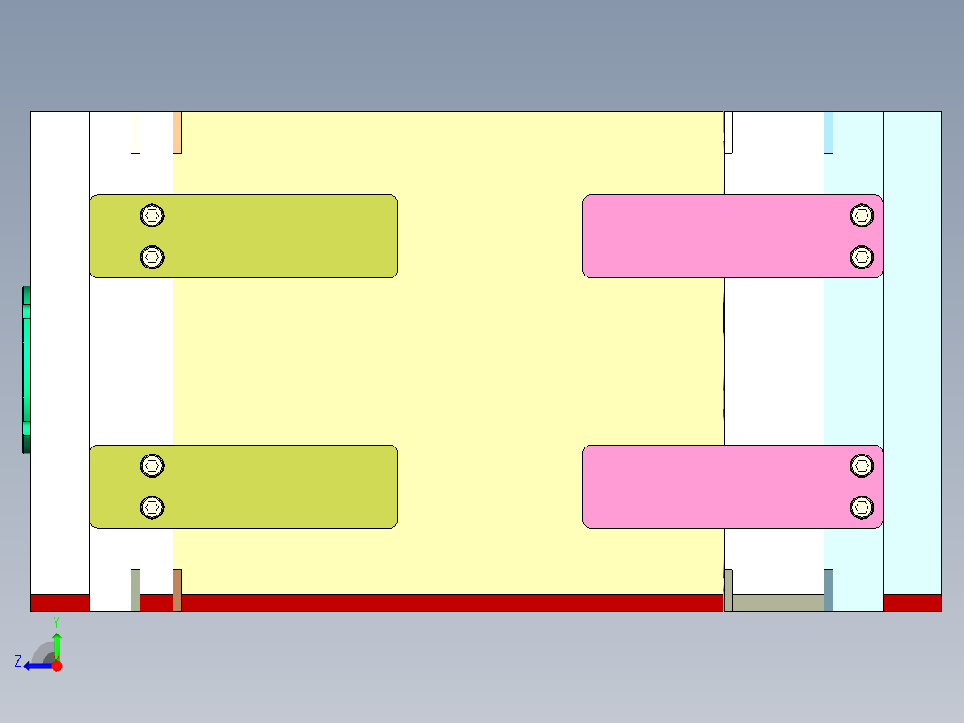 喷管（无针板+深腔螺旋运水）3D模型右视图