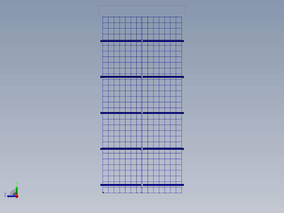 货架、中梯货架右视图