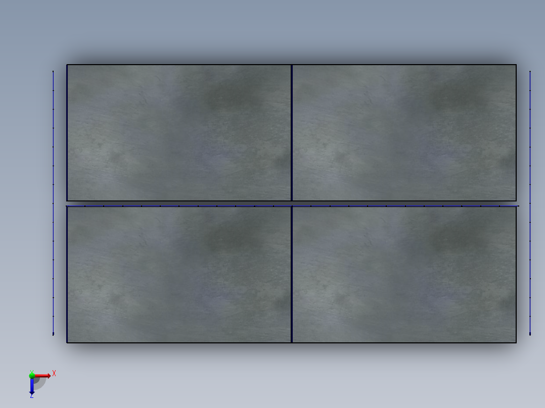 货架、中梯货架俯视图