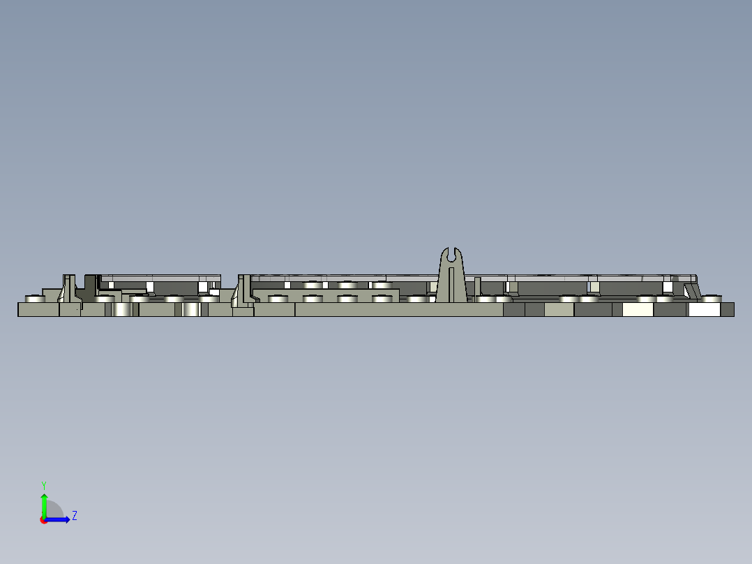 A2005059-乐高火车轨道（9V）左视图