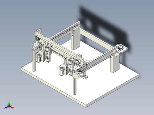 三坐标视觉检测机构