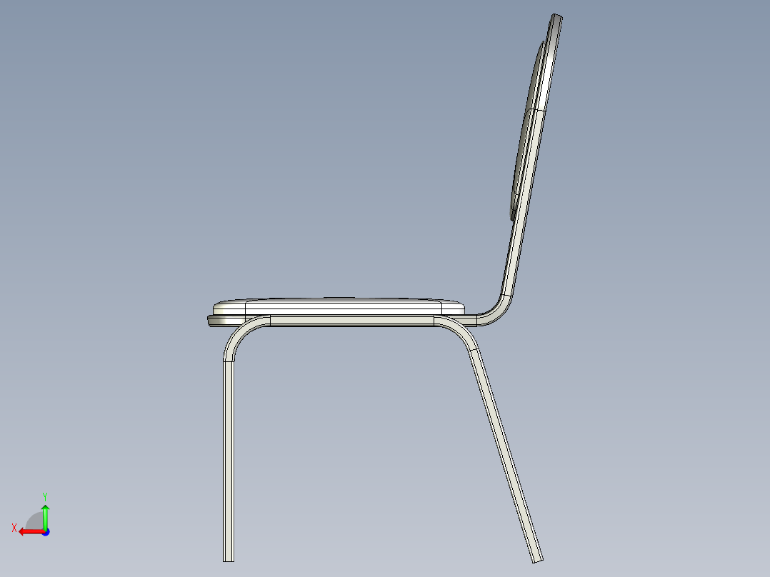 椅子、凳子(8)后视图