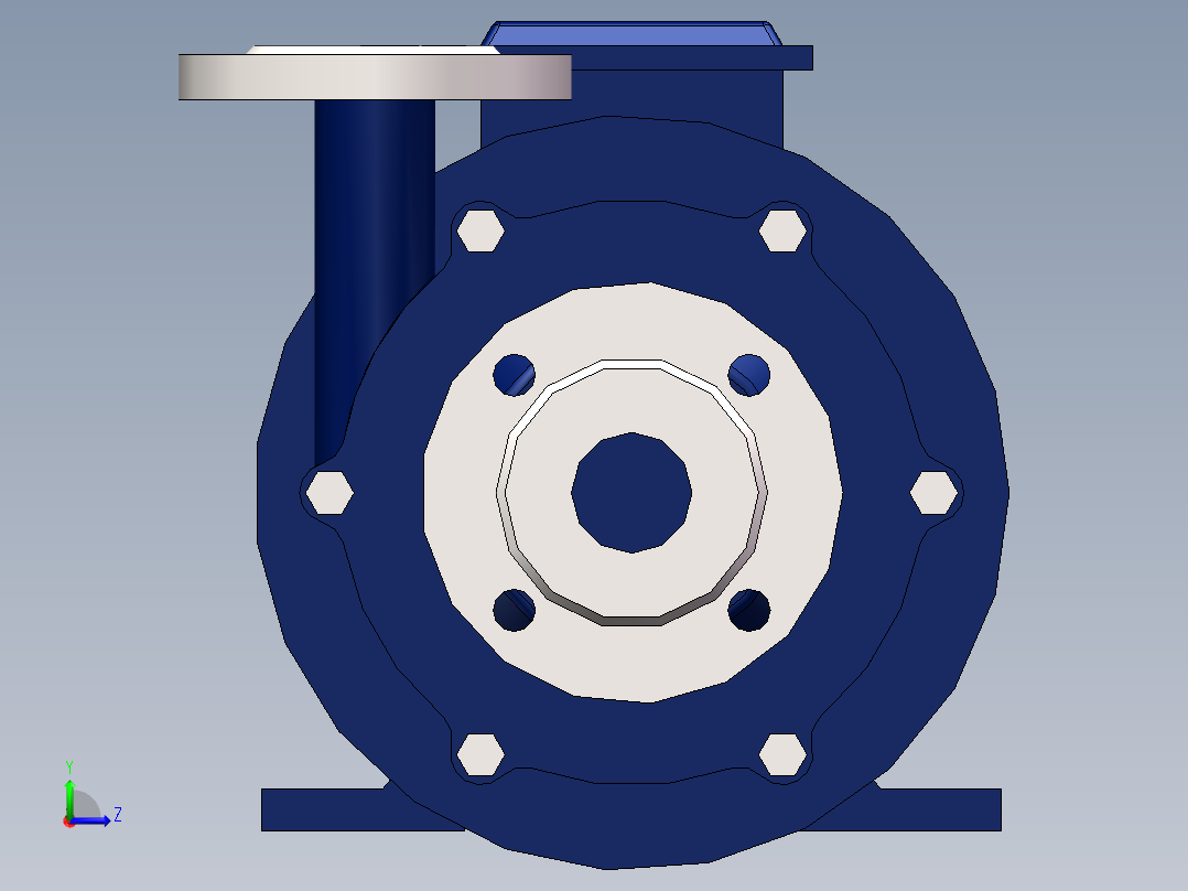 泵、水泵、NGCQ50-40-160高温磁力泵(上海超乐)左视图