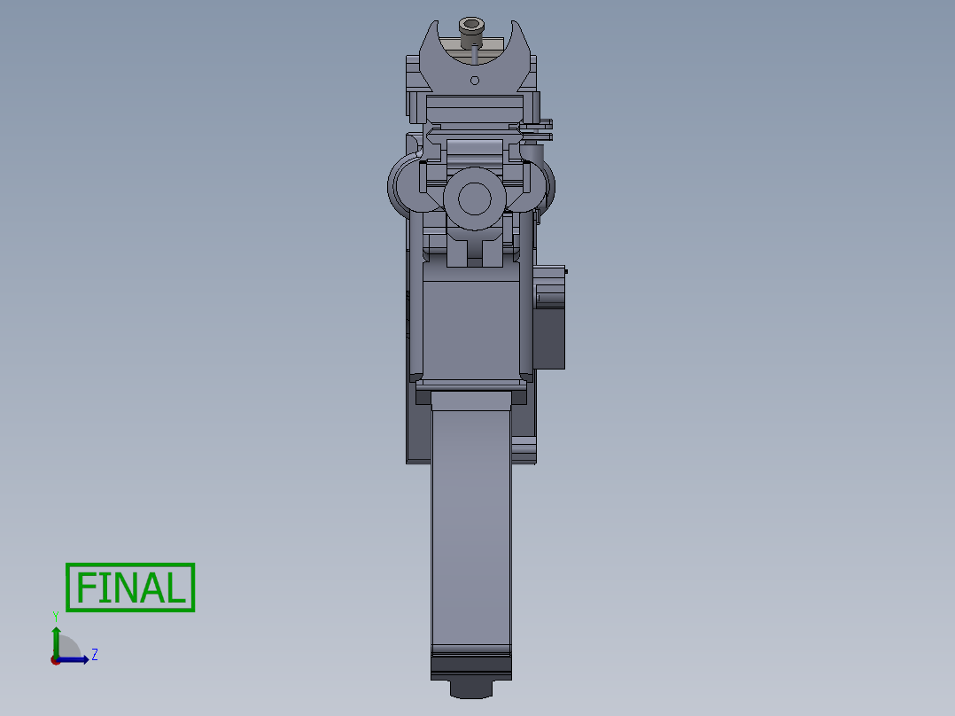 手枪左轮冲锋枪老式狙击步枪设计3D图纸heckler-koch-416 SW IGS左视图