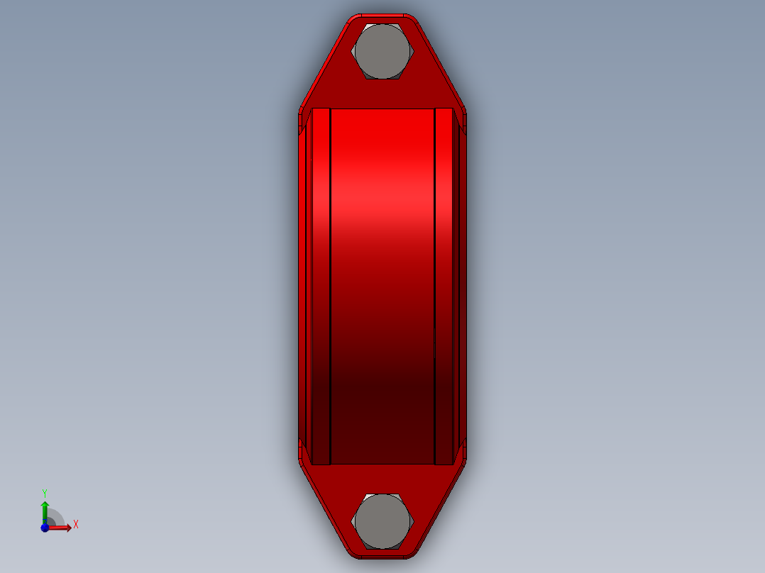 dn80沟槽卡箍前视图