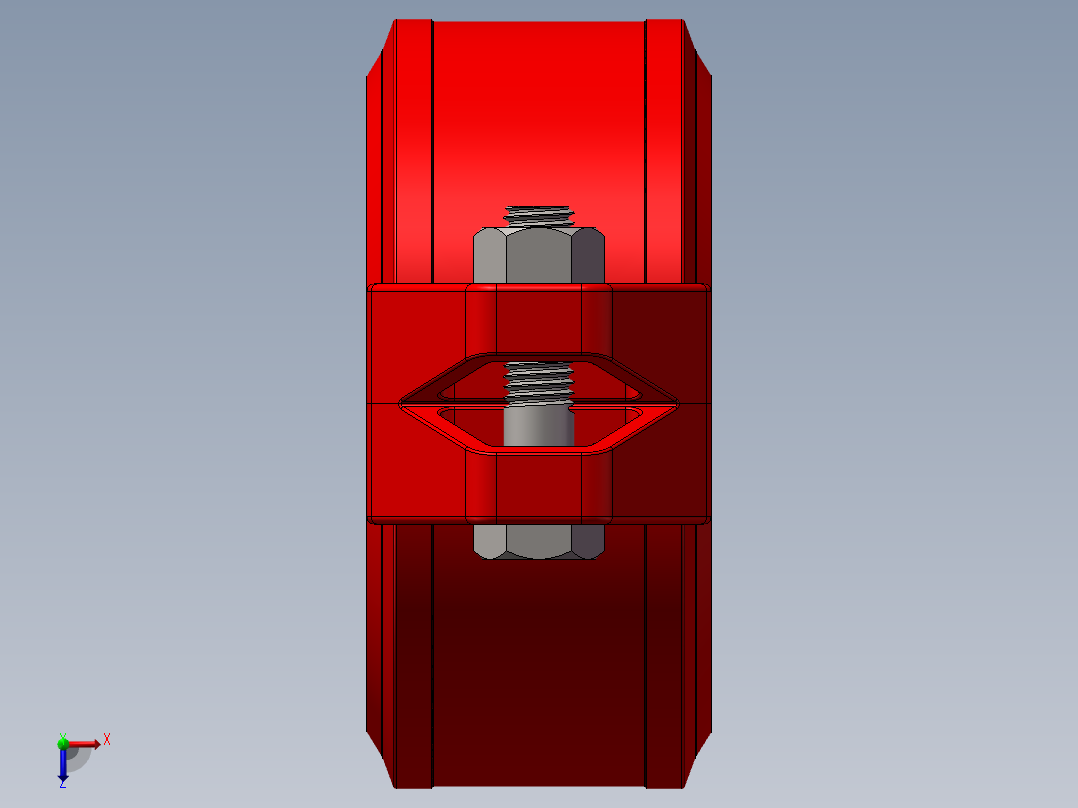 dn80沟槽卡箍俯视图