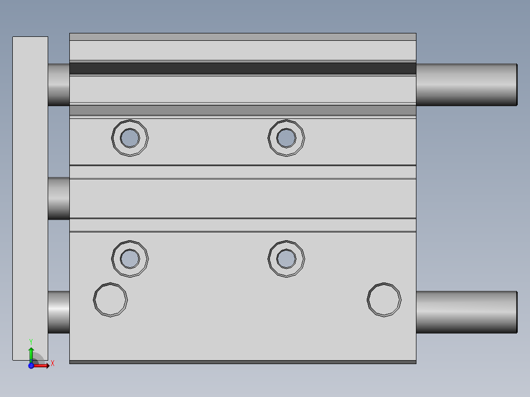 气缸ACQ32x70前视图
