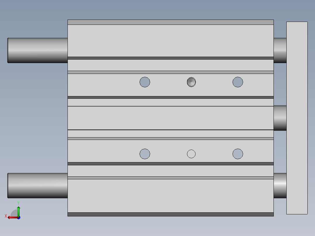 气缸ACQ32x70后视图