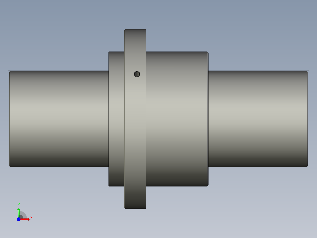 JF16020-5滚珠丝杆3D模型前视图