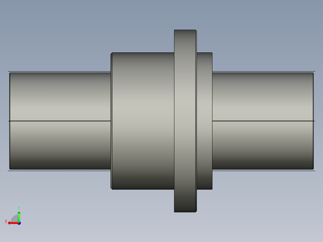 JF16020-5滚珠丝杆3D模型后视图