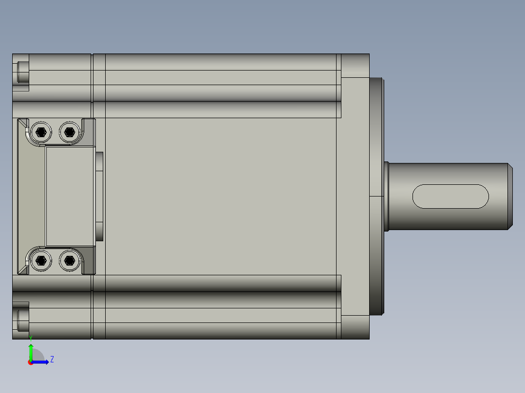 SMC60S-0020-30MAK-5DSU伺服电机左视图