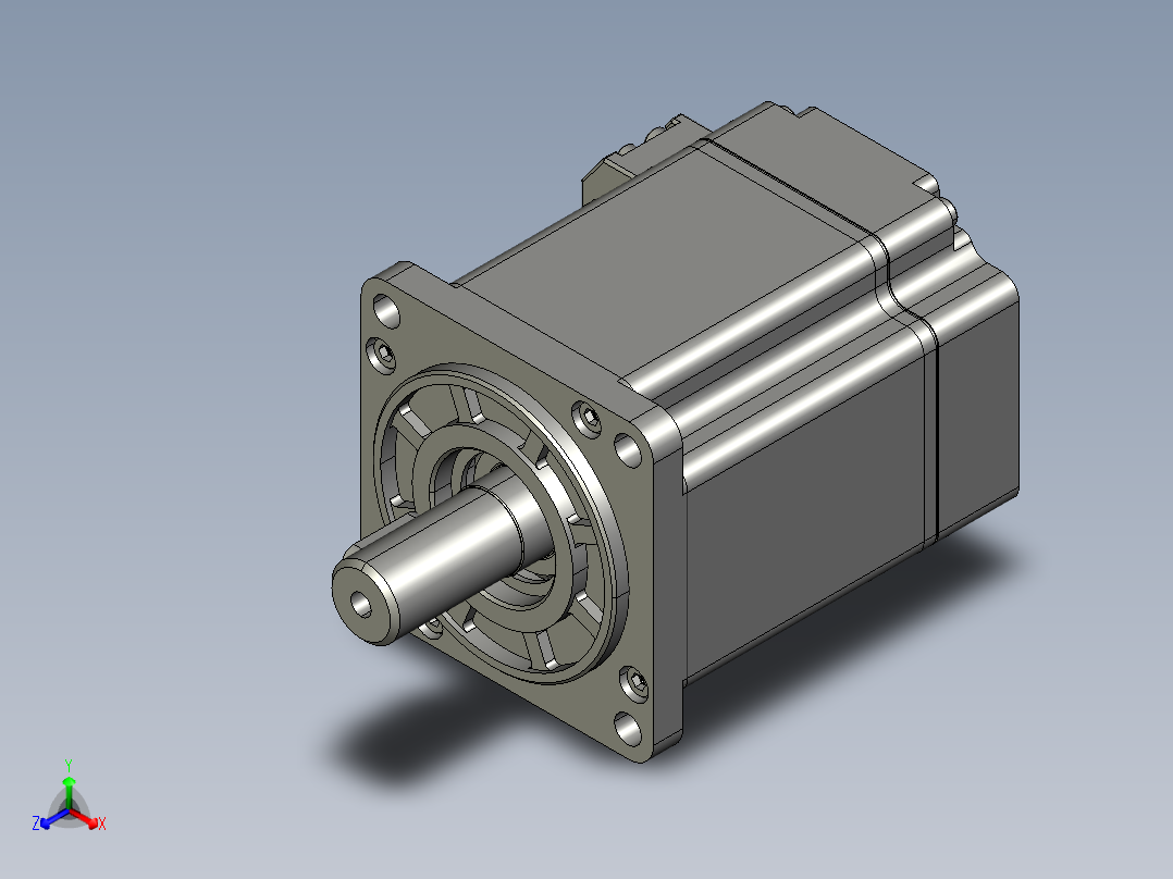 SMC60S-0020-30MAK-5DSU伺服电机正等轴测图