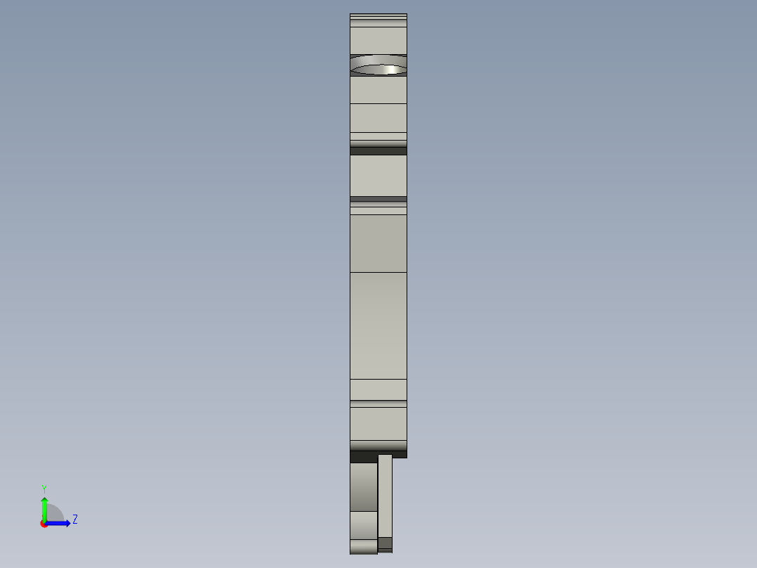 电控柜-111H0007442001-1407四线保护接地端子左视图