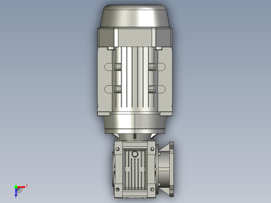 防爆减速电机-NMRV04010FA171B14V5YS-037-2P3俯视图