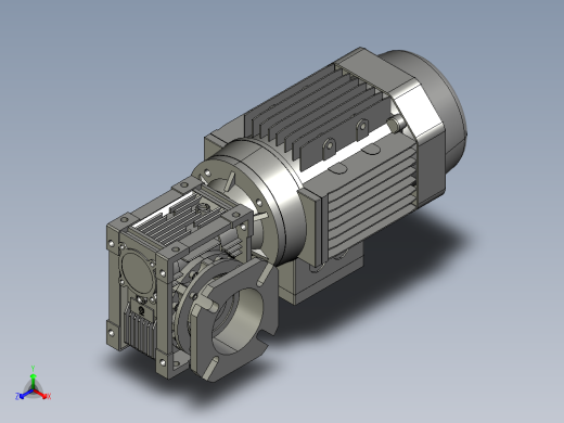 防爆减速电机-NMRV04010FA171B14V5YS-037-2P3正等轴测缩略图