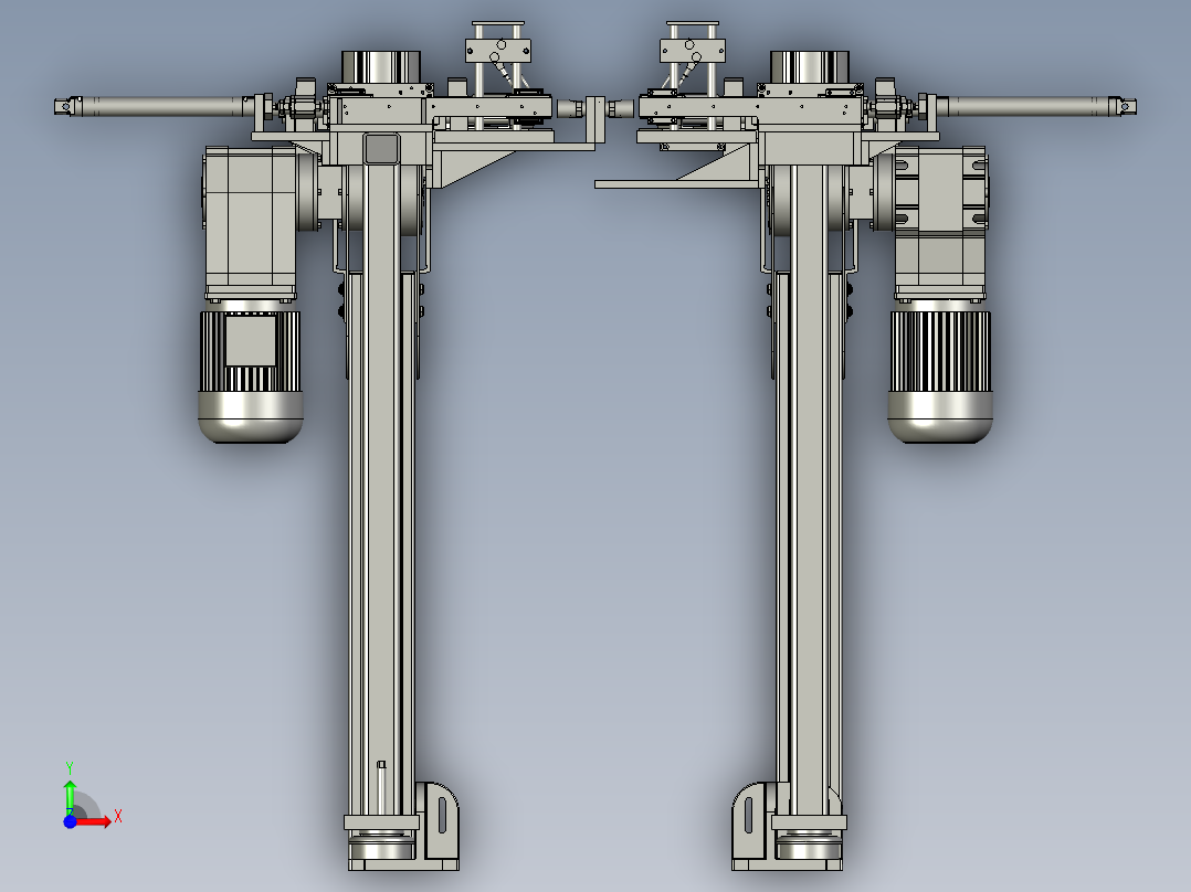 塑料模板回收输送前视图