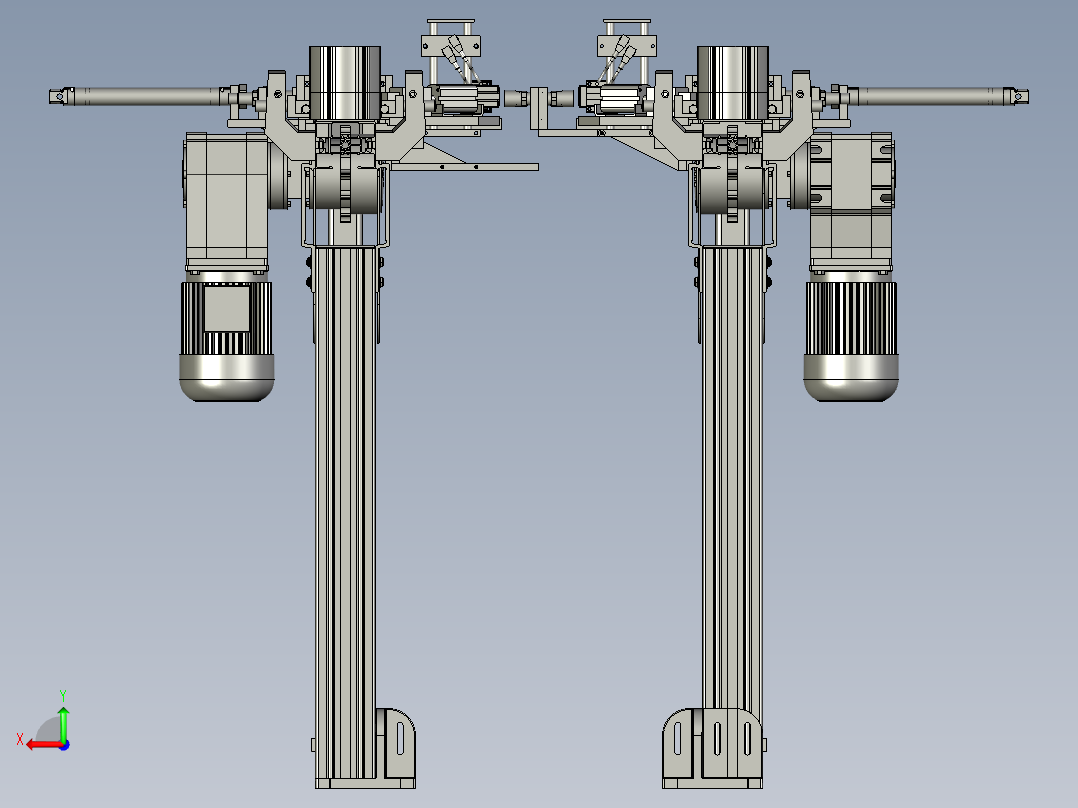 塑料模板回收输送后视图