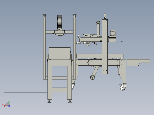 Y-01-左右驱动封箱机总装配体后视缩略图