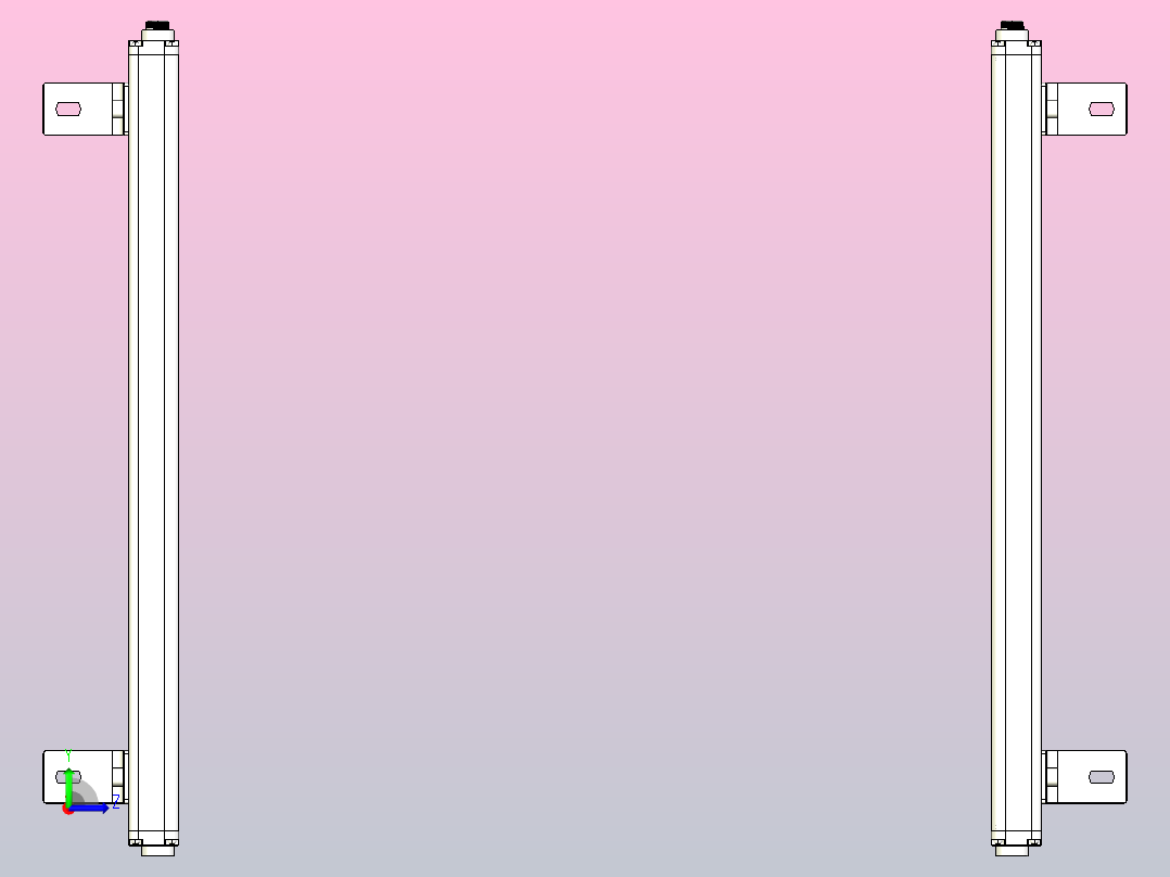 XTG2020安全光栅左视图