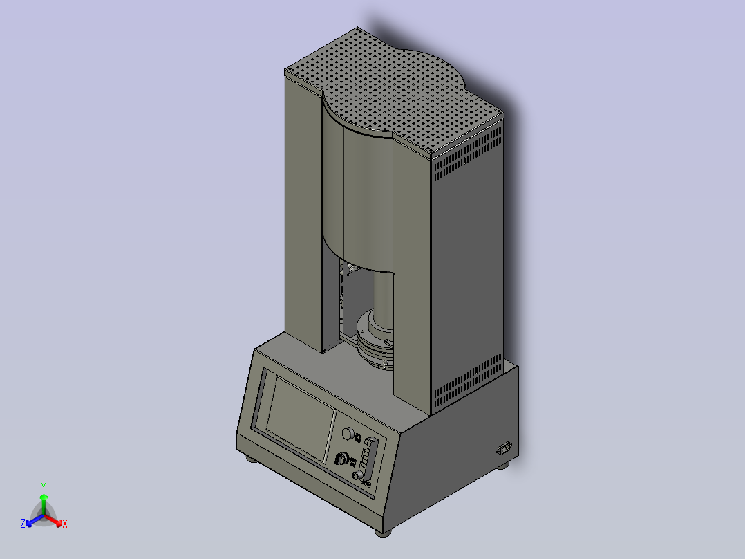 牙科全瓷烤瓷炉正等轴测图