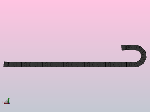 弯曲半径150内高60两侧打开型桥式拖链_DMD60BD-30-300-150R-30后视缩略图