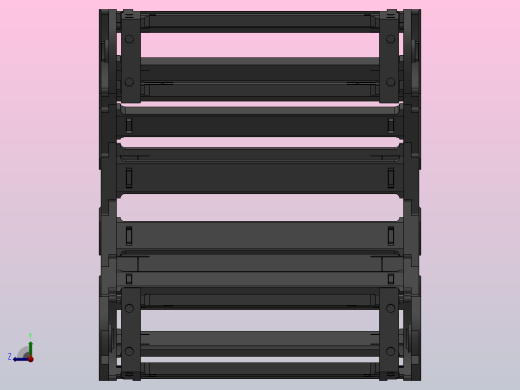 弯曲半径150内高60两侧打开型桥式拖链_DMD60BD-30-300-150R-30右视缩略图