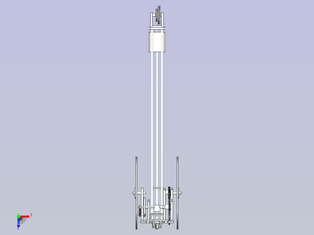 S无碳小车3D俯视图