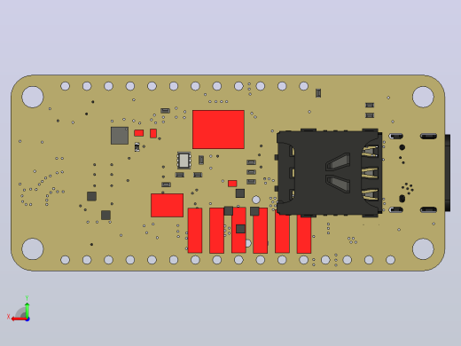 BLE nRF9160“羽毛”无线PCB模块后视缩略图