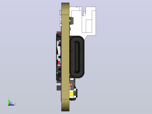 BLE nRF9160“羽毛”无线PCB模块左视缩略图