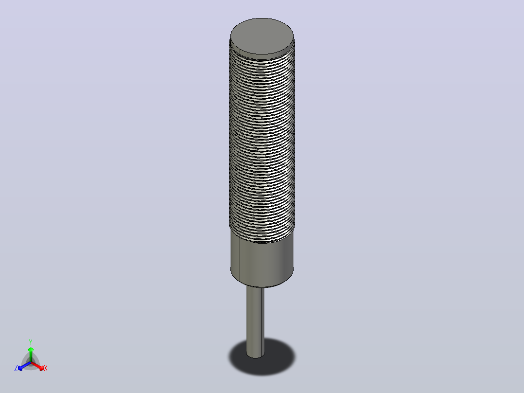接近开关传感器ZJG25-F-8-M18-N-C主视图