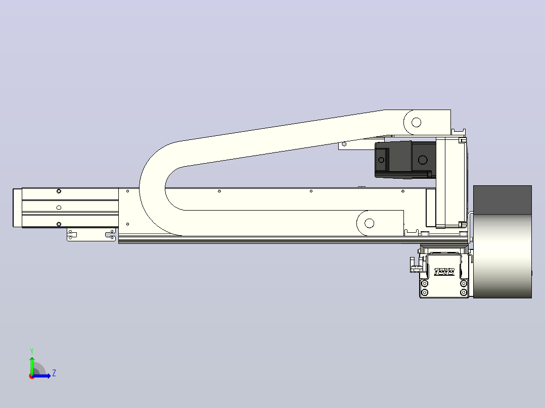 XYGT210-A4-800-300-M-C-0001丝杆模组 XY悬臂 负载2-5KG 内嵌式 XYGT210-A4 替换TOYO直线模组左视图