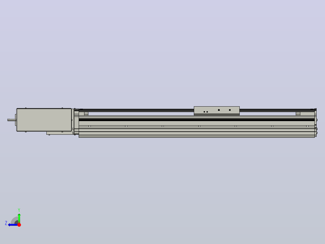 MT120BT半封闭皮带滑台[MT120BT.L100.400.R.P40.C3]右视图