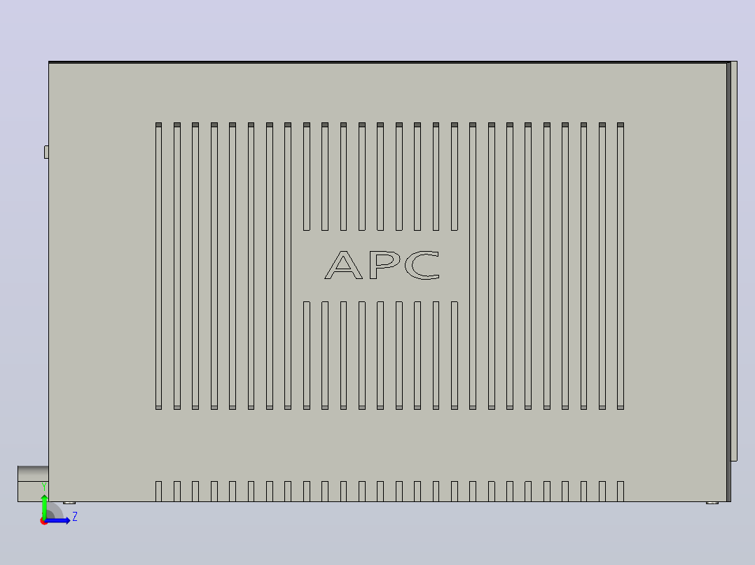 储能设备 储能柜ups-apc-bx1400u-gr-1.snapshot.2--stp igs prt左视图