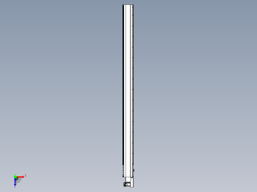 皮带直线轴半封闭可选导轨TPA-HNB-202D-140-L2900-MR-C-P75-N3俯视缩略图