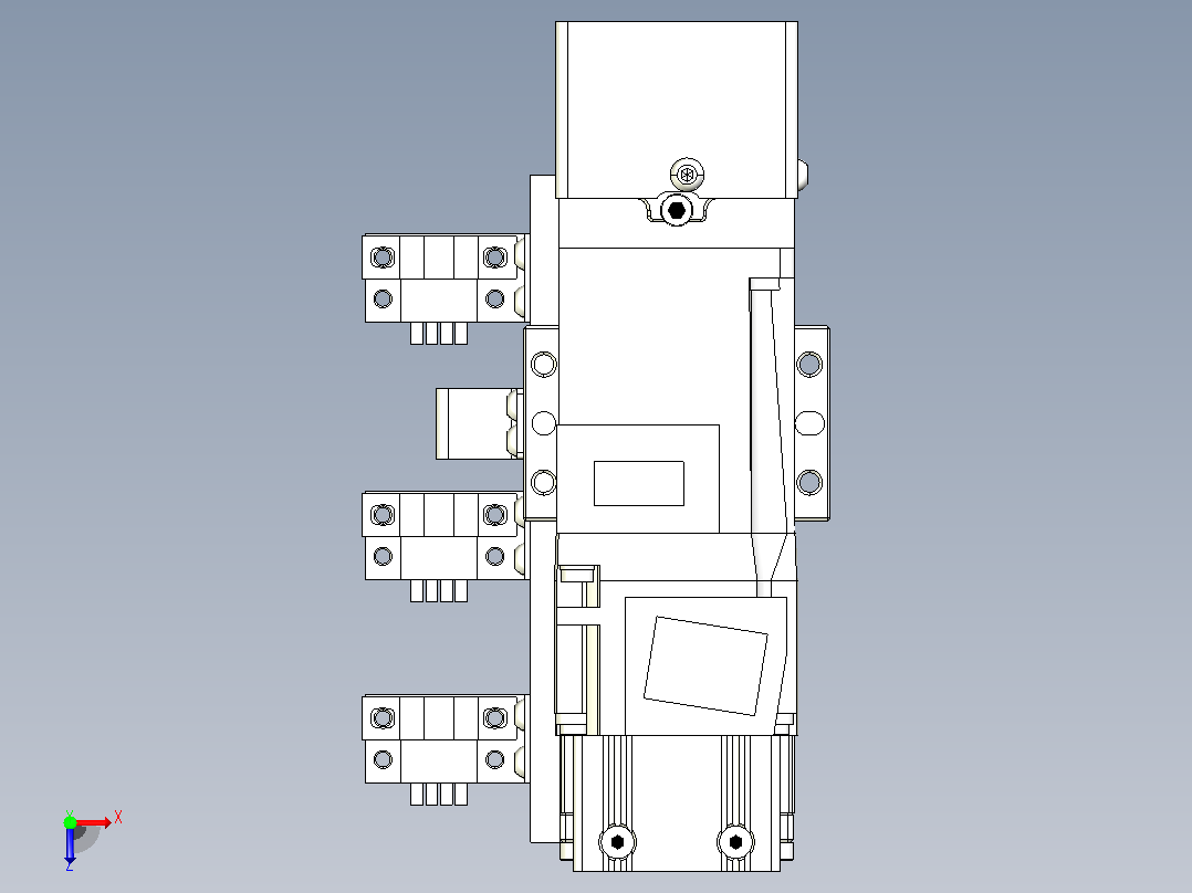 钢基模组TPA-KNR-4002C-100A1-MU-H1S1俯视图
