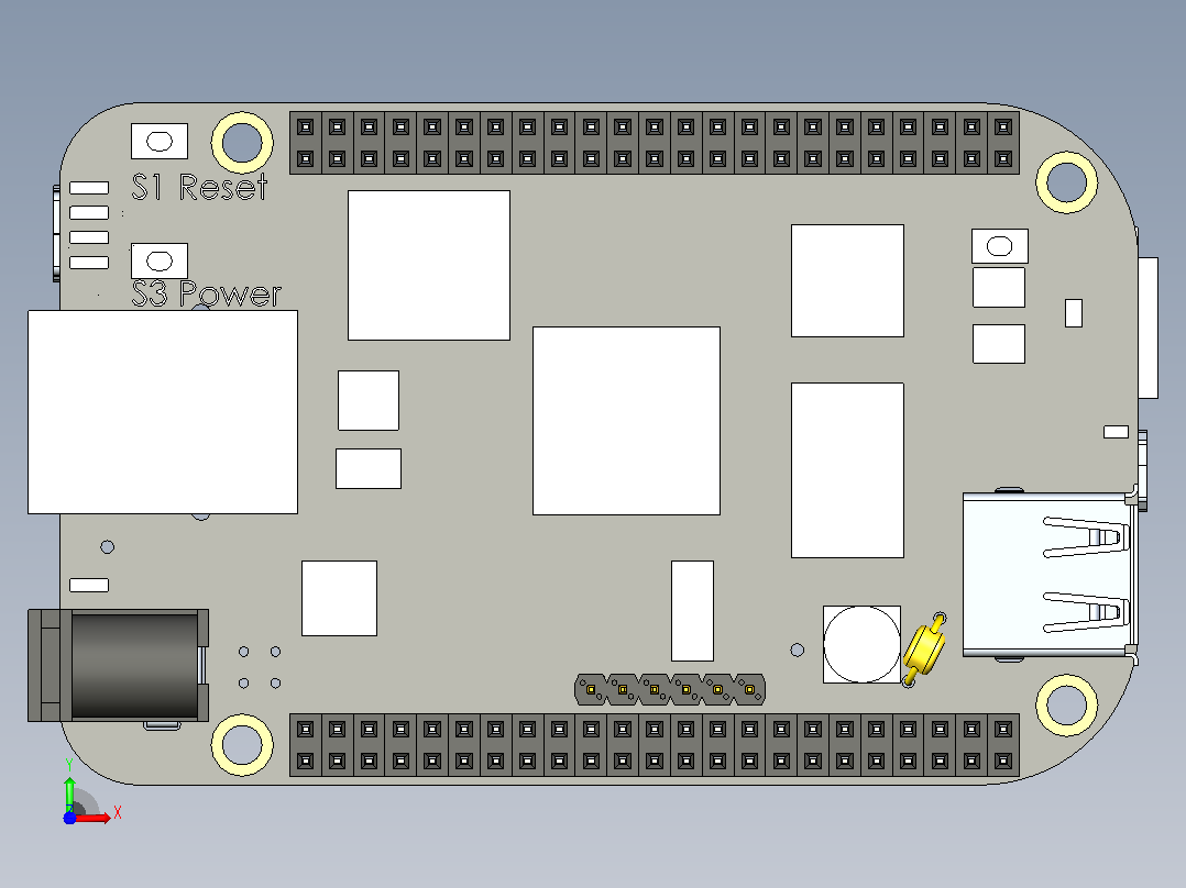 BeagleBone Black - 唱歌.模块前视图