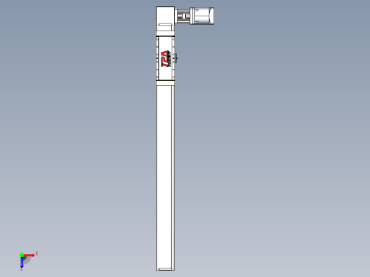 伺服电机集成皮带传动直线执行器TPA-OCB-100-192-L850-DL-J90-N3俯视缩略图