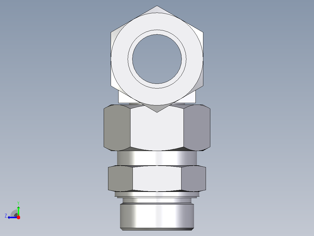 组装式可调旋转分支三通ET38SMEDCF右视图