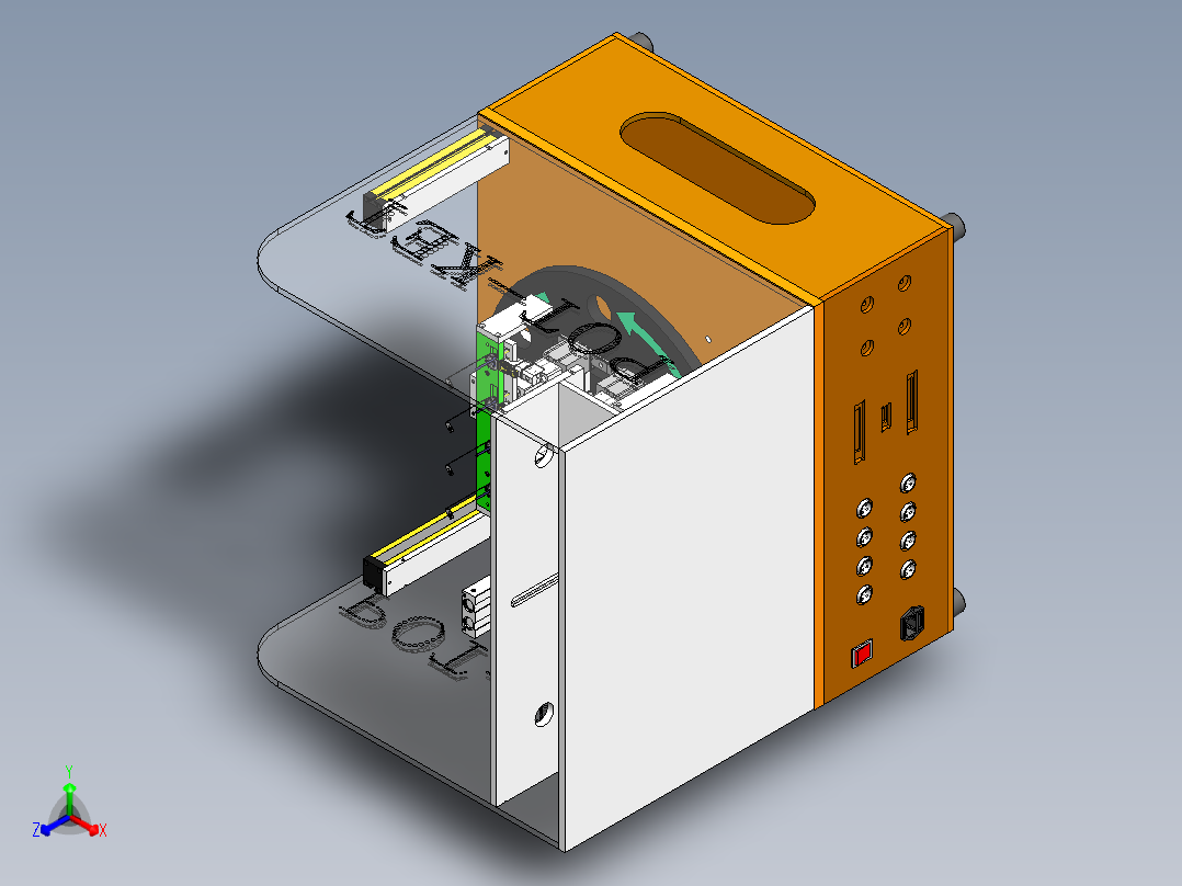 自动转盘测试治具正等轴测图