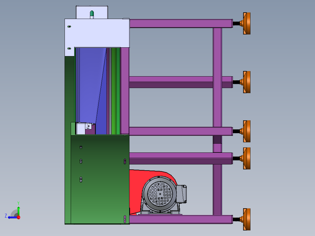 G719 转弯皮带线右视图